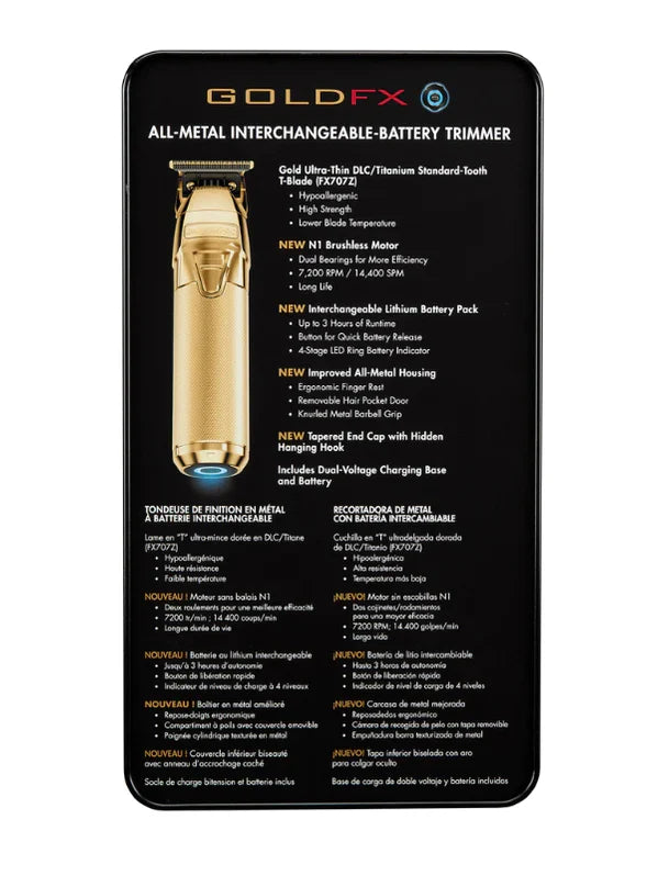BaBylissPRO FXONE GOLDFX Trimmer #FX799G