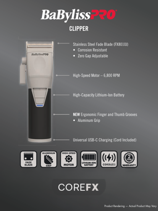BaBylissPRO COREFX Clipper #FX86