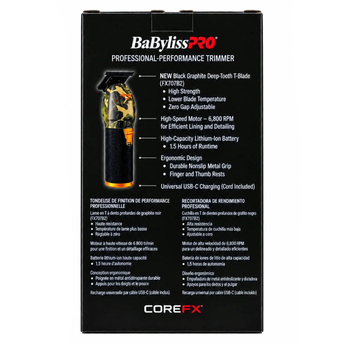 BaBylissPRO® COREFX Professional Performance Trimmer (Camo)