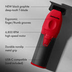BaBylissPRO COREFX Professional Performance Red Trimmer