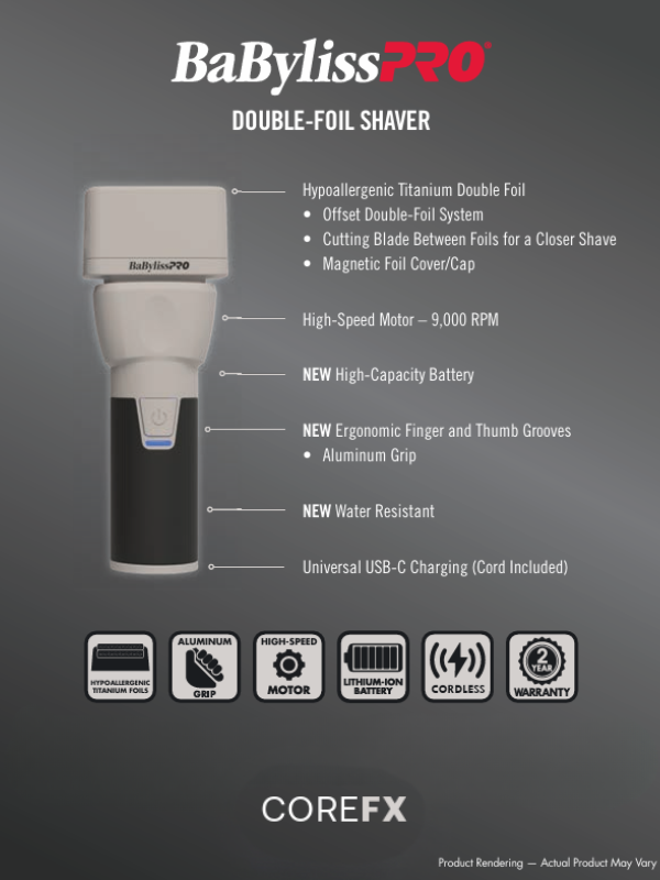 BaBylissPRO COREFX Shaver #FX75FS2