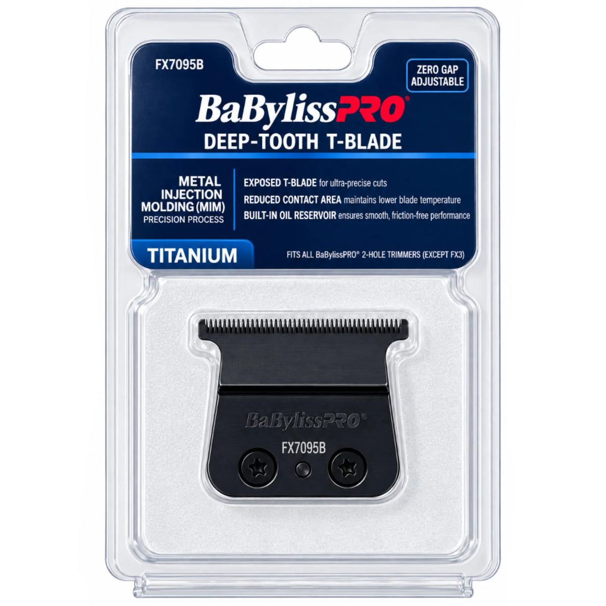 BaBylissPRO Deep Tooth Metal Injection Molded T-Blade #FX7095B