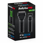 BaBylissPRO FXONE BLACKFX All-Metal Shaver & Trimmer Prepack #FX1FSTMBPK