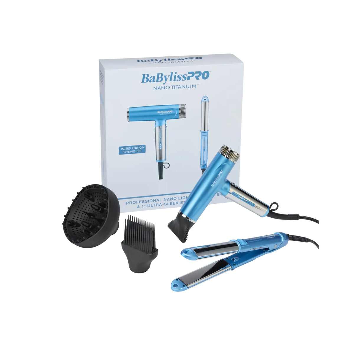 BaBylissPRO Limited Edition Nano Light Ionic Dryer & 1" Styling Iron Set #BNTPP94