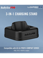 BaBylissPRO LO-PROFX Compact Series 3 in 1 Charging Stand #FXCLPB