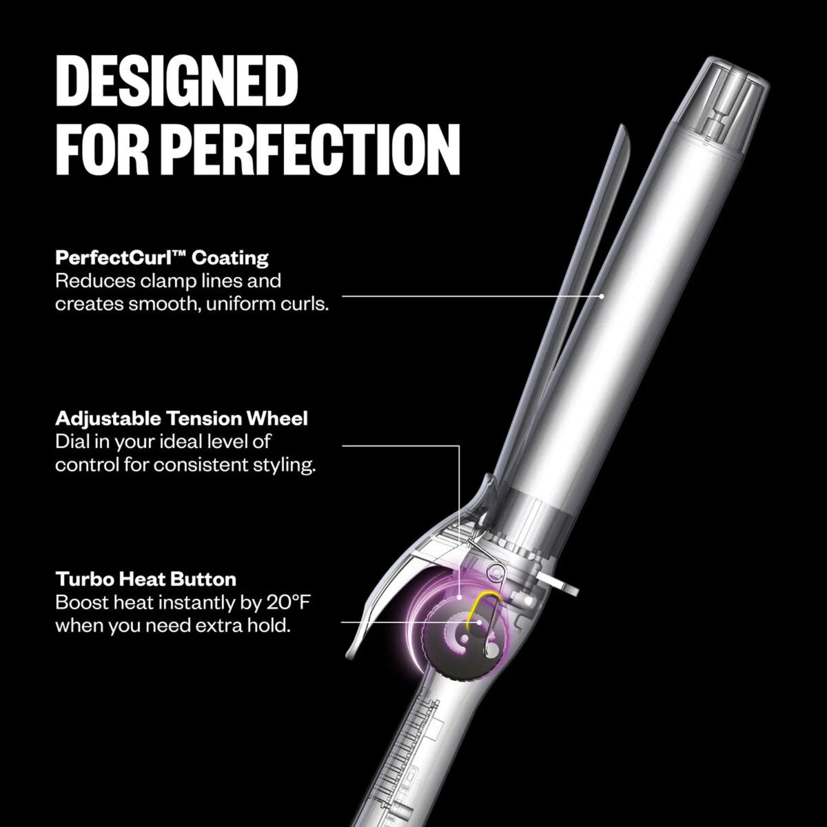 BaBylissPRO Nano Titanium 1 1/2" Precision Grip Curling Iron #BNTSC150