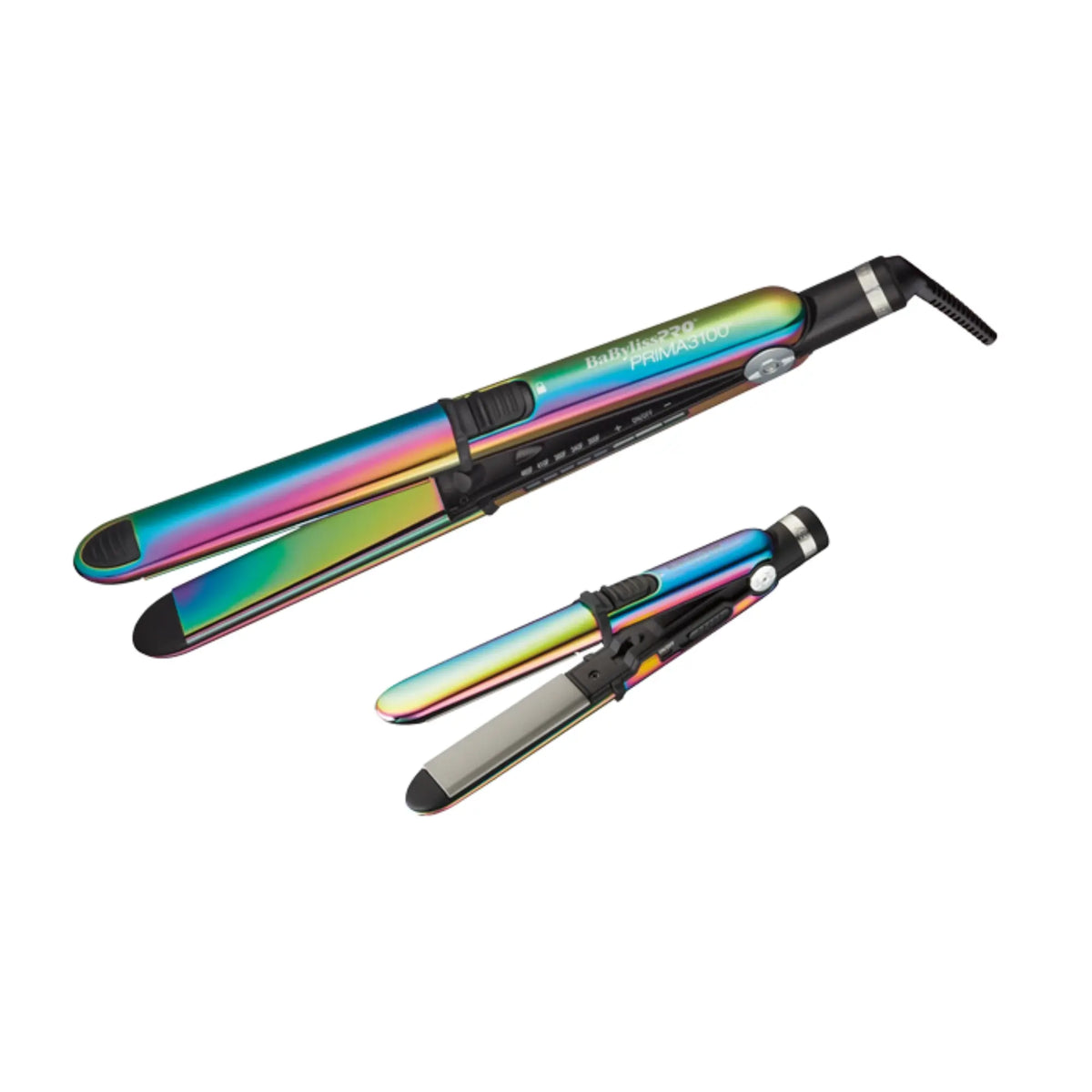BaBylissPRO Nano Titanium Iridescent Prima3100 & Prima2000 Styling Irons Prepack