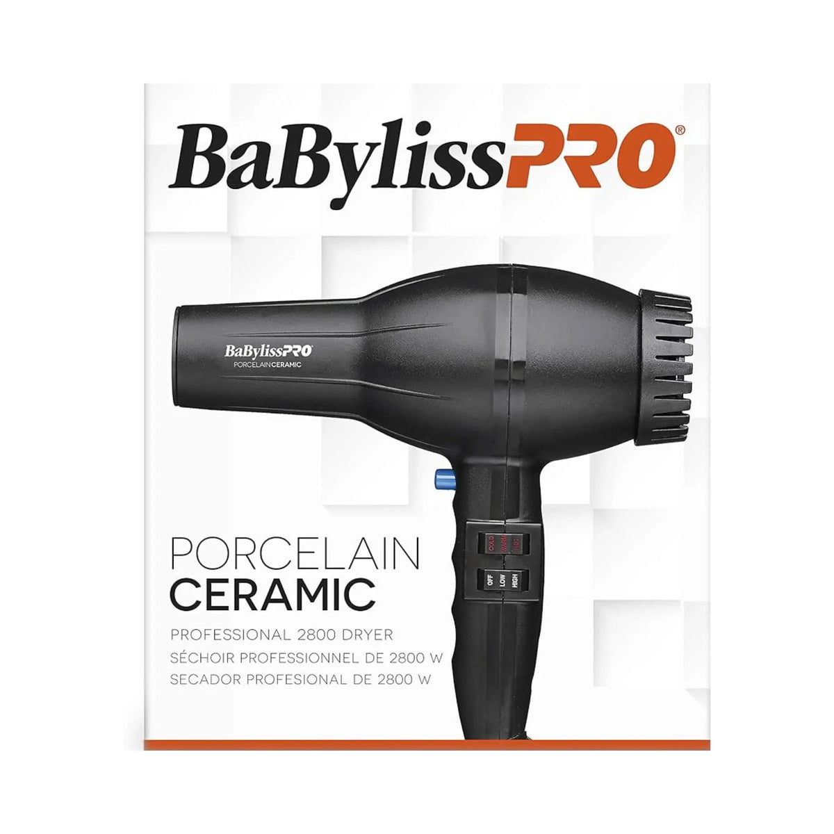 BaBylissPRO Porcelain Ceramic 2800 Dryer #BP2800N