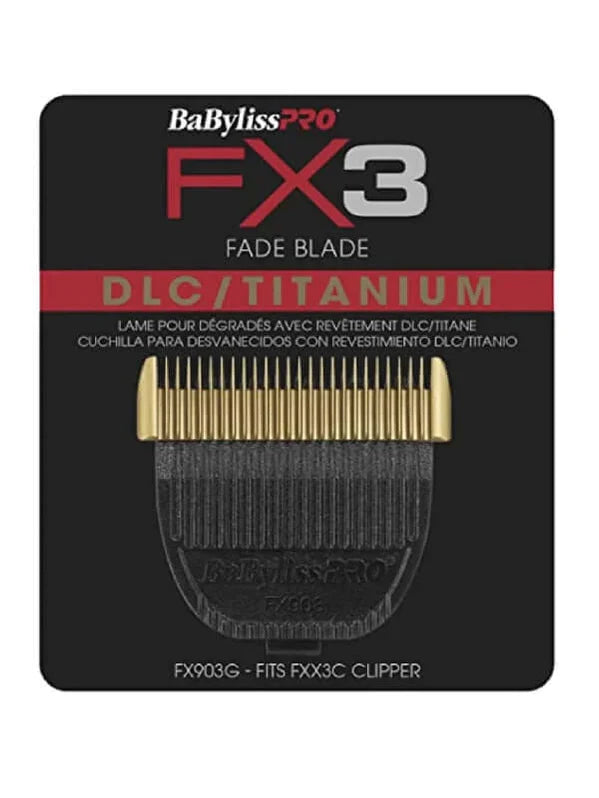 BaBylissPRO FX3 High-Torque DLC/Titanium Clipper Blade #FX903G