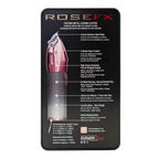 BaByliss PRO Rose FX Lithium Hair Clipper - FX870RG Package  Back