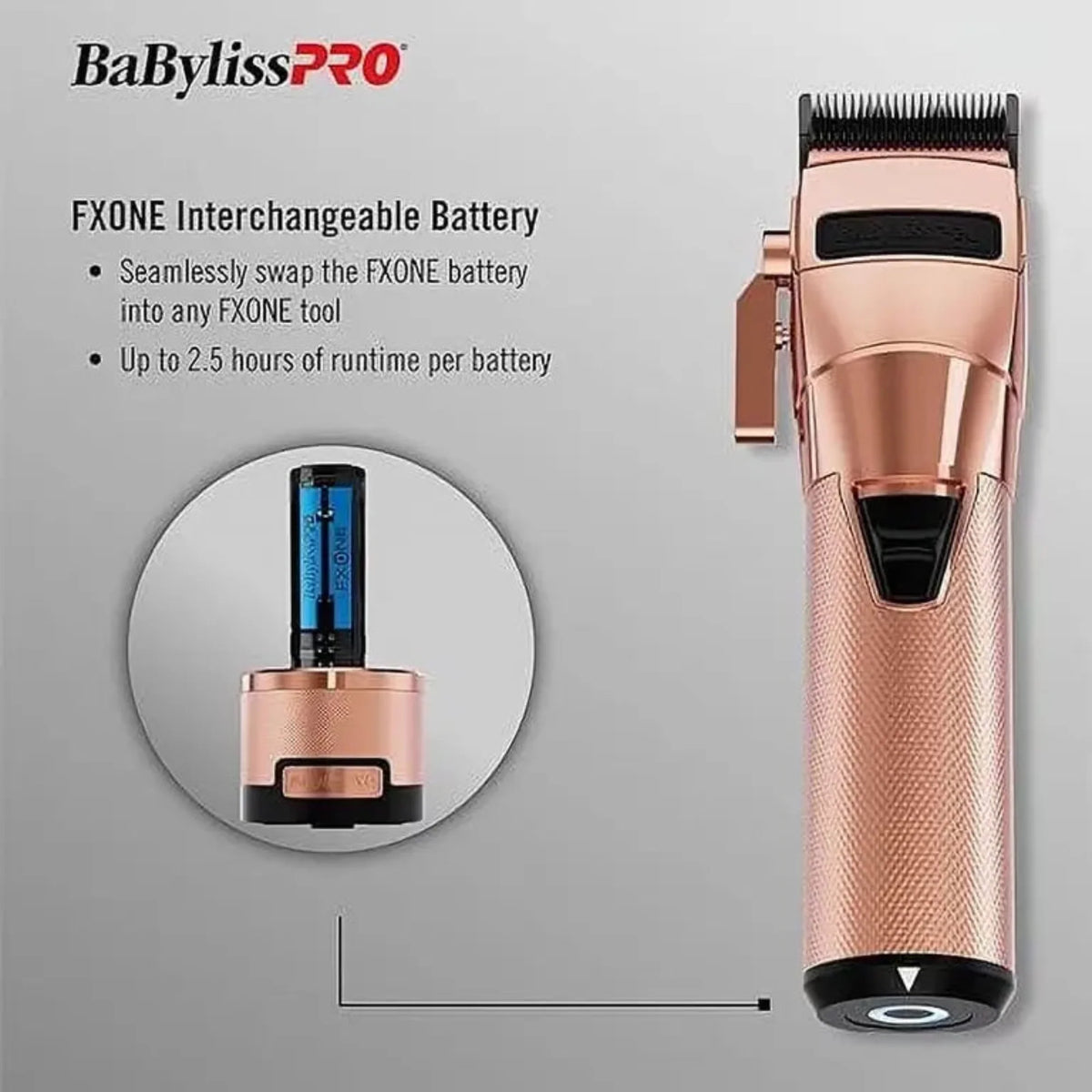 BaBylissPRO FXONE ROSEFX Clipper #FX899RG