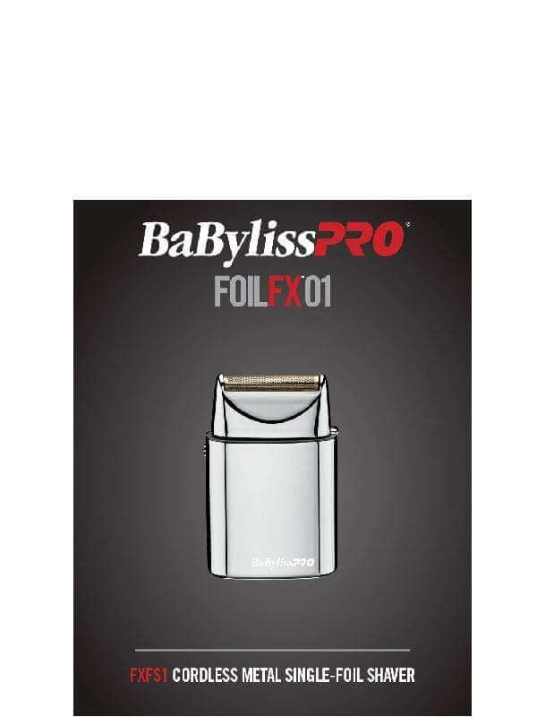 BaBylissPro FOILFX01 Cordless Metal Single Foil Shaver #FXFS1