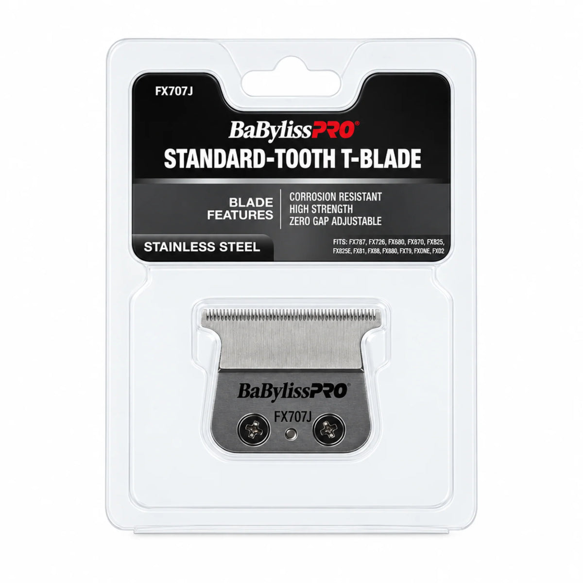 BaBylissPRO Stainless Steel Standard-Tooth T-Blade #FX707J