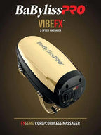 BaBylissPRO VIBEFX Gold Professional Cordless Massager #FXSSMG