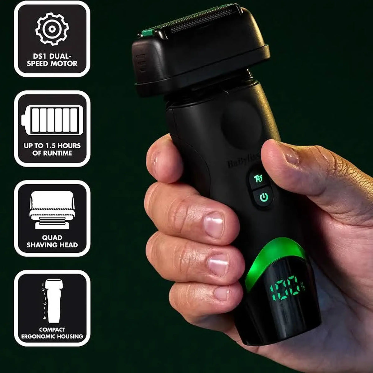 BaBylissPRO® x Tomb45 Wireless-Charging Double-Foil Shaver
