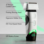 BaBylissPRO® x Tomb45 Wireless-Charging Double-Foil Shaver (White)