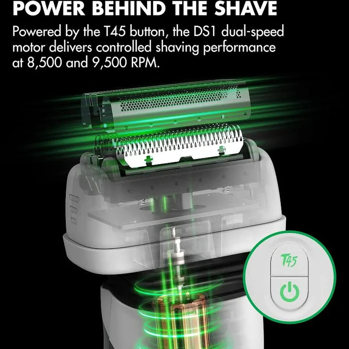 BaBylissPRO® x Tomb45 Wireless-Charging Double-Foil Shaver (White)