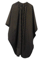 Barber Strong Cape Black with Gold Pinstripe