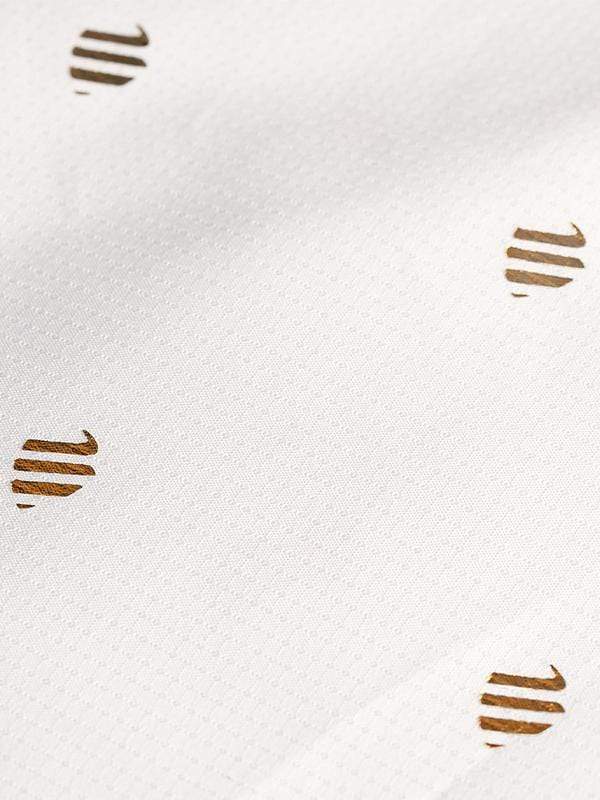 Barber Strong Cutting Cape White - Gold Shield