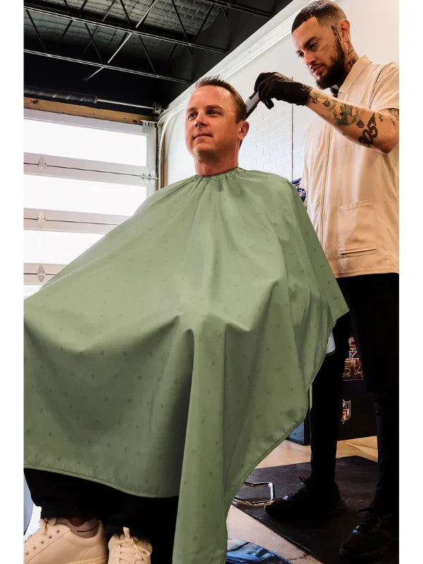 Barber Strong Cutting Cape - Shield Army Green
