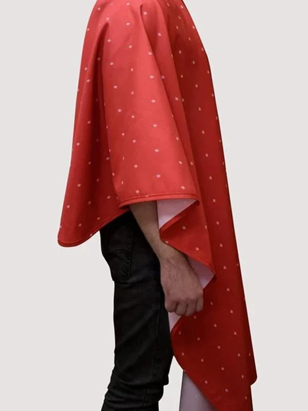 Barber Strong Cutting Cape - Shield Red