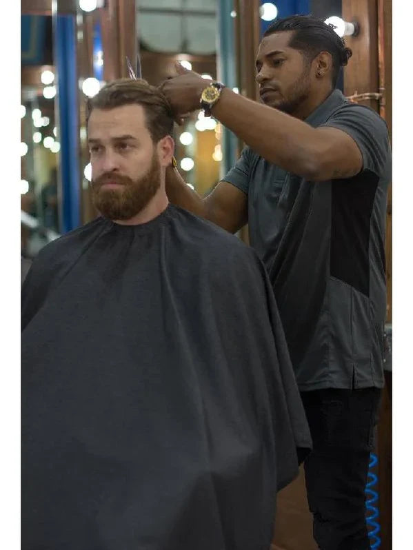 Barber Strong Barber Cape Gunmetal Grey