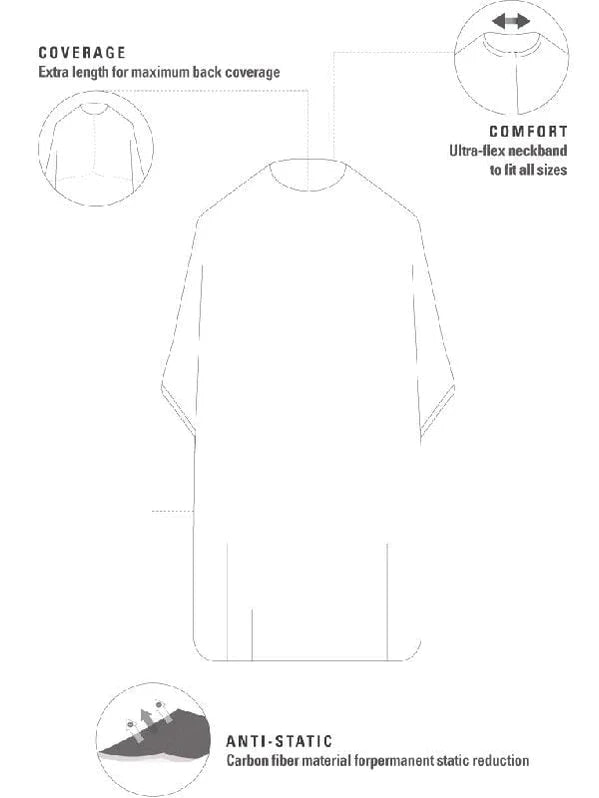 Barber Strong Barber Cape Gunmetal Grey