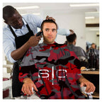 StyleCraft Cutting Cape - Red/Gray