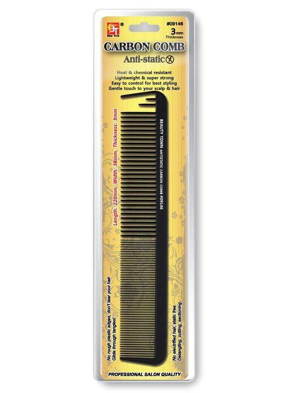 BT Carbon Hook Wide Teeth Styling Comb #09146