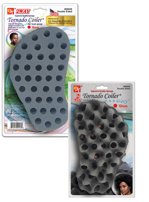 BT Tornado Coiler Double-Sided Wavy Hair Sponge 12mm - #09926