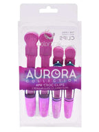 Colortrak Aurora Collection Croc Clips 4-pack