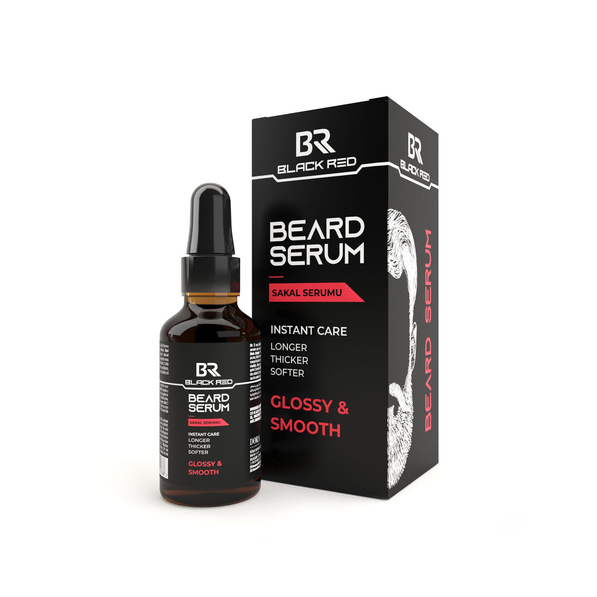 Black Red Beard Care Trade Box, 12 + 1 Free