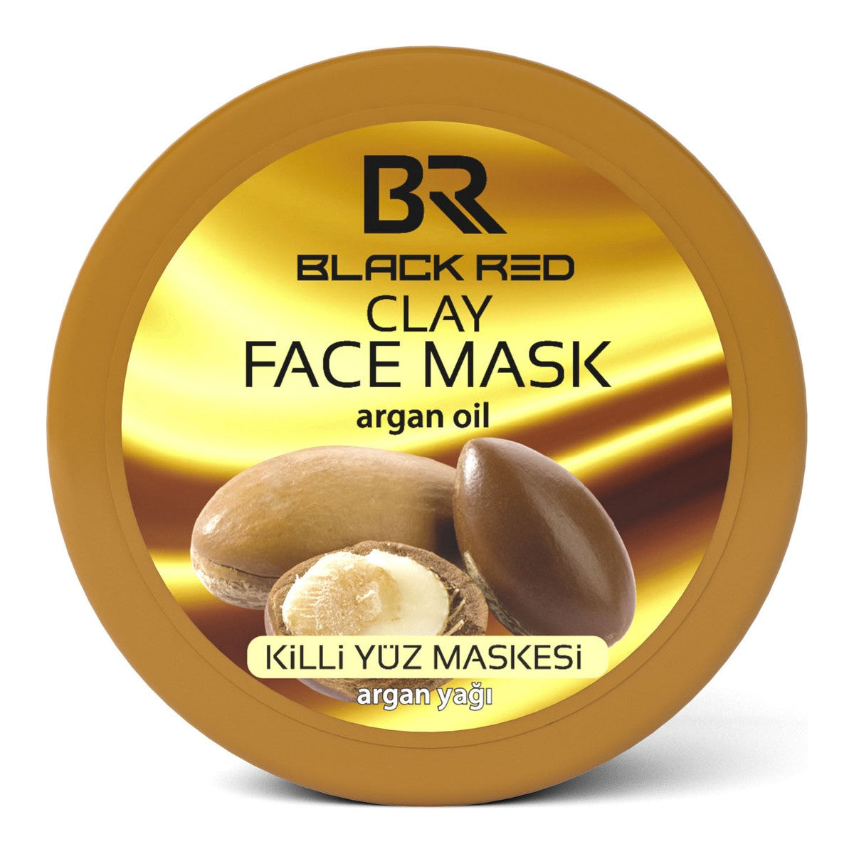 Black Red Clay Face Mask Argan 400ml