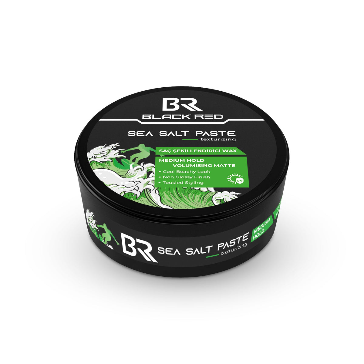 Black Red Hair Styling Sea Salt Paste 120ml