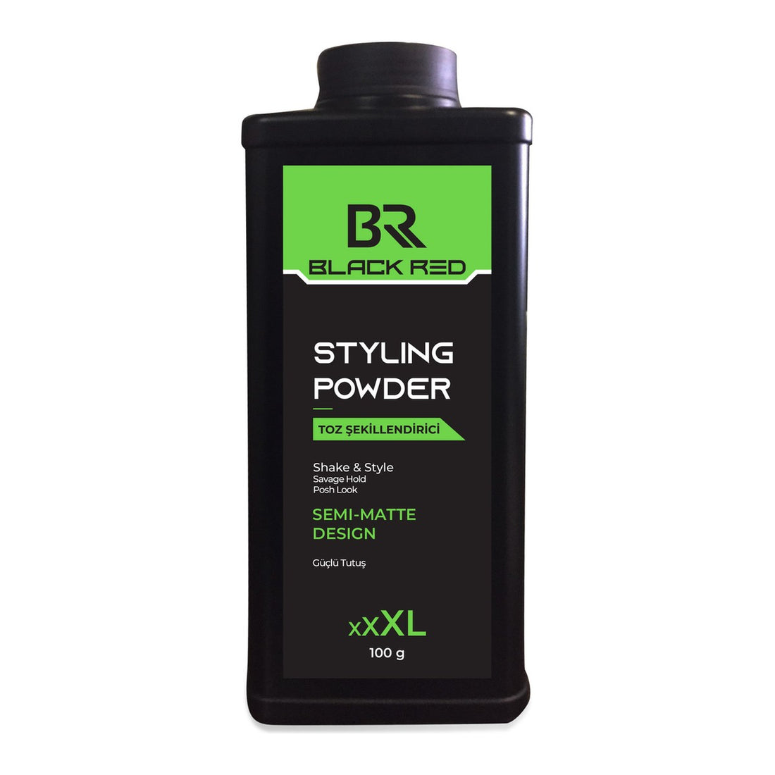 Black Red Styling Powder 100g, Semi-Matte