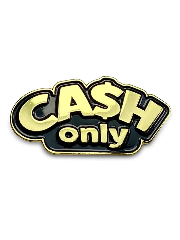 Blood Veins & Bandages Cash Only Barber Pin