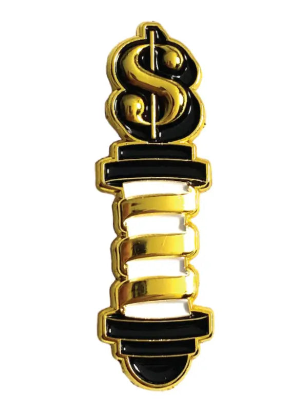 Blood Veins & Bandages Money Sign Pole Barber Pin # BVB52044