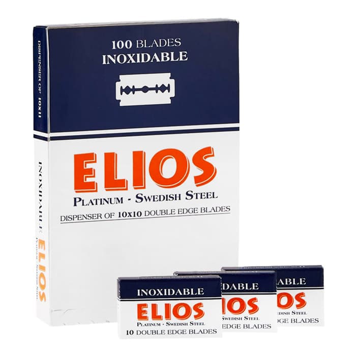 Elios Stainless Steel Double Edge Razor Blades Trade Carton, 95 + 5 Free Boxes
