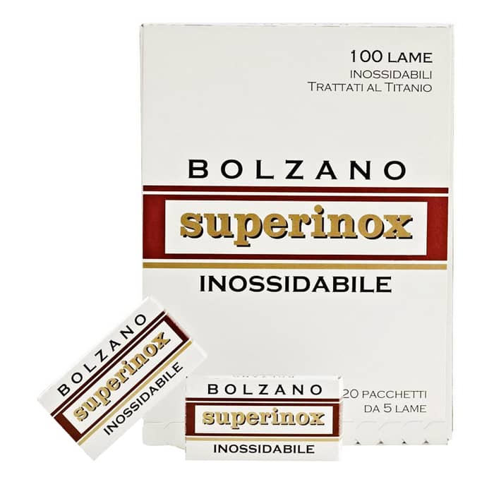 Bolzano Superinox Double Edge Razor Blades Trade Carton, 48 + 2 Free Boxes