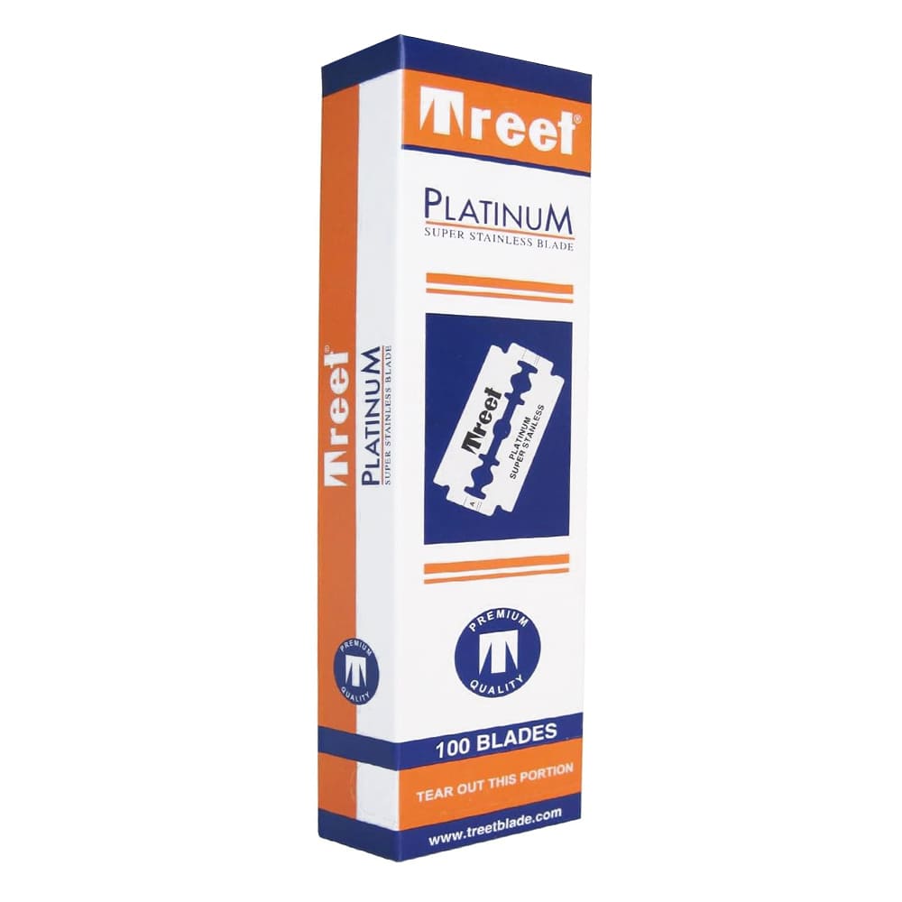 Treet Platinum Double Edge Razor Blades Trade Carton, 48 + 2 Free Boxes
