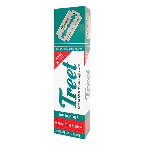 Treet New Steel Double Edge Razor Blades Trade Carton, 48 + 2 Free Boxes