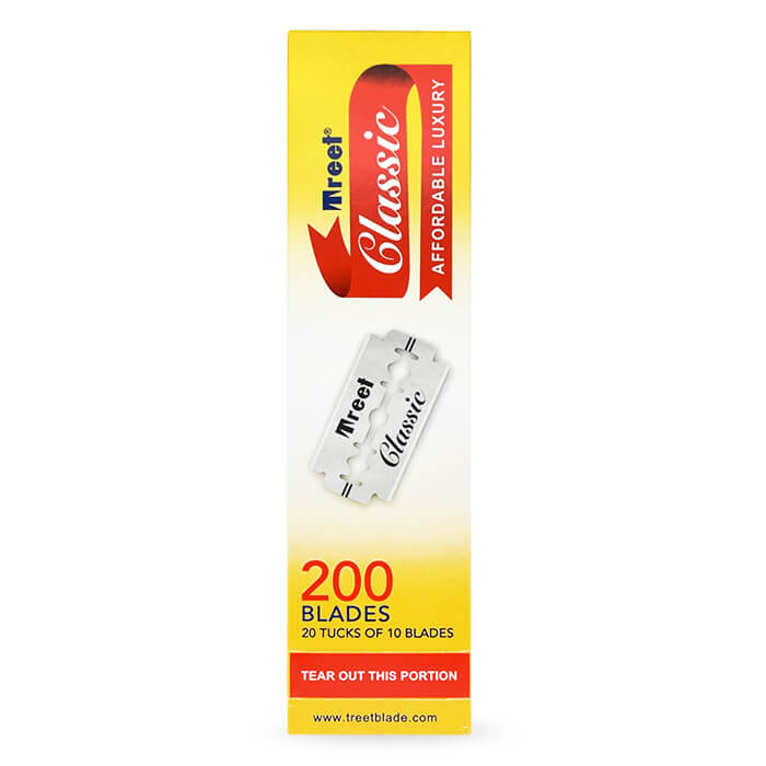 Treet Classic Double Edge Razor Blades Trade Carton, 48 + 2 Free Boxes