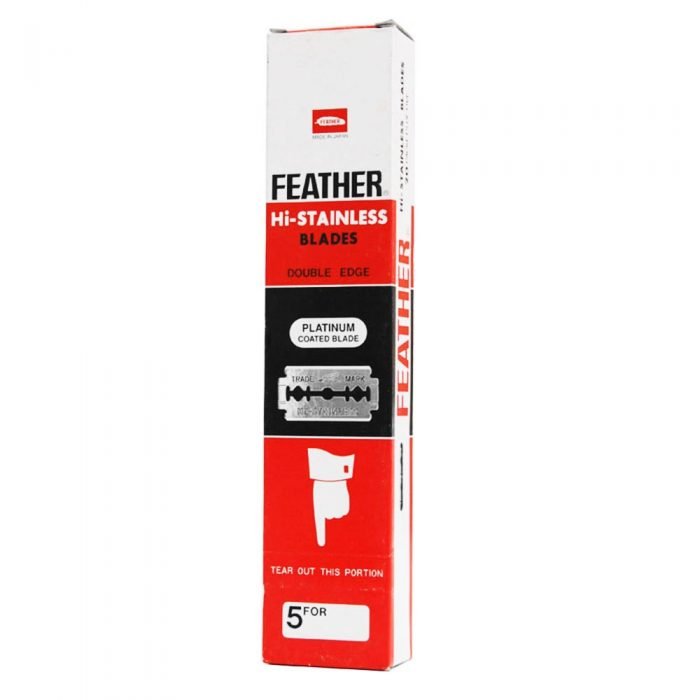 Feather Hi-Stainless Double Edge Razor Blades Trade Carton, 95 + 5 Free Boxes