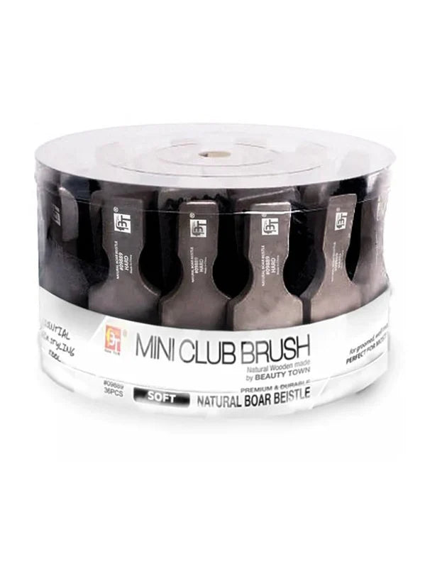BT Natural Mini Club Brush Black - Soft #9909