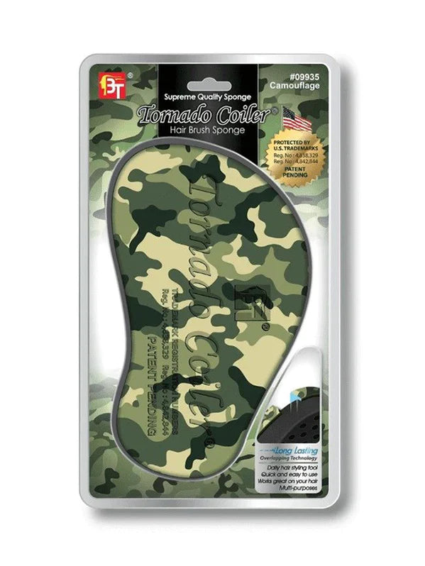 BT Tornado Coiler Hair Sponge Camouflage  #09935