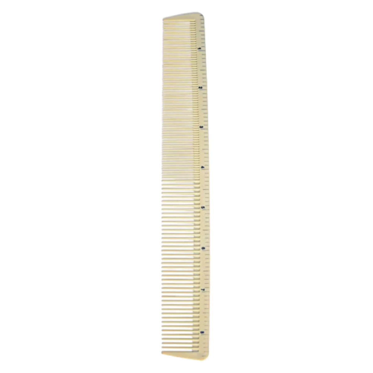 Burmax Salon Chic Cutting Comb White - 8 1/2" w/ Measuring Marks