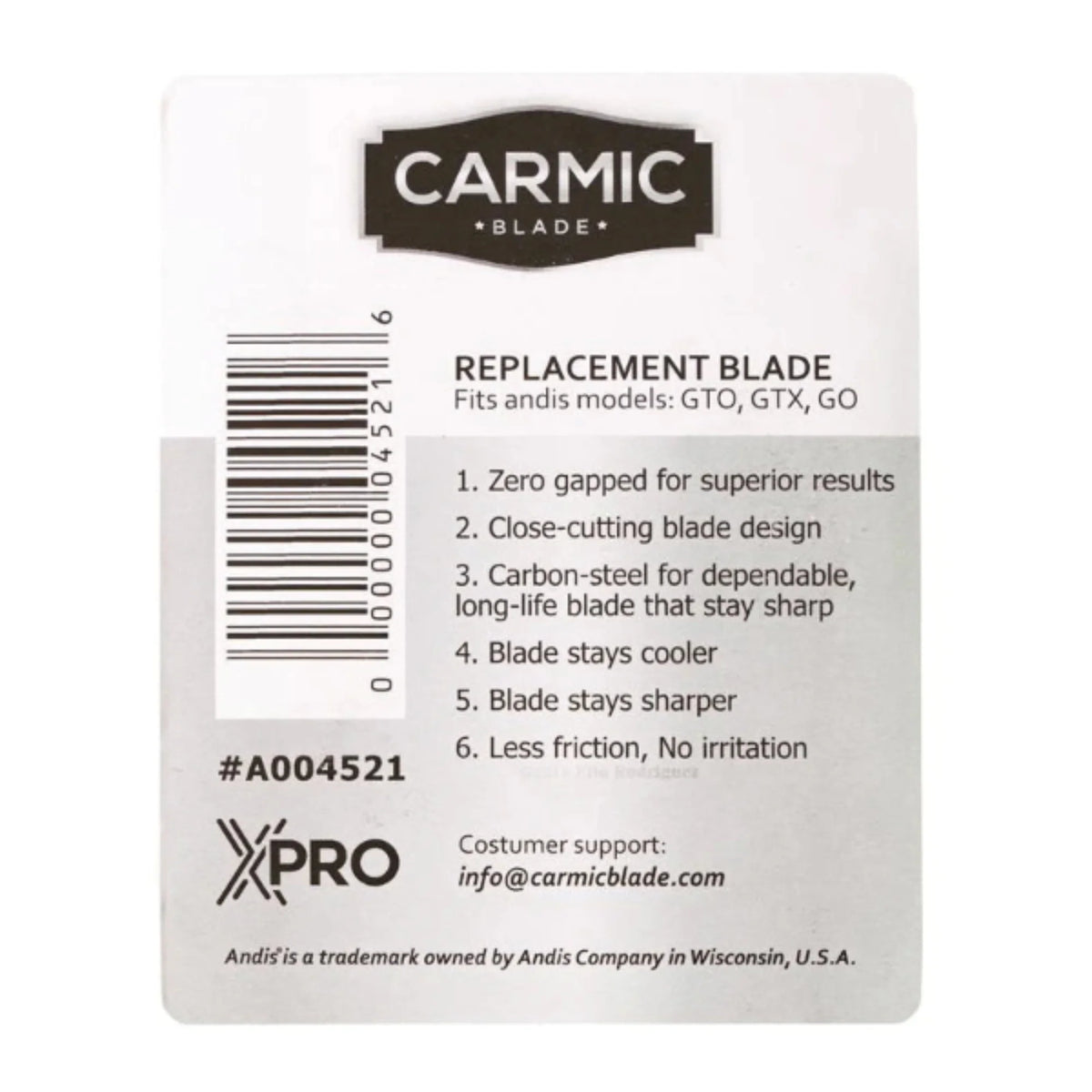 Carmic Gold Top & Ceramic Cutting Blade #A004521