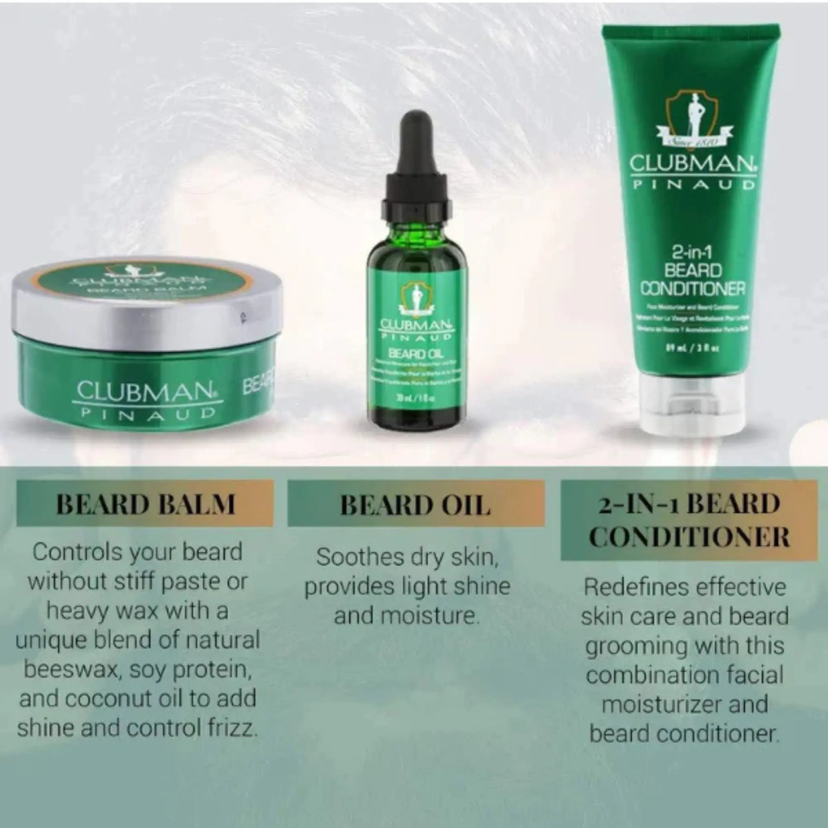 Clubman Beard 3 Piece Kit #27953