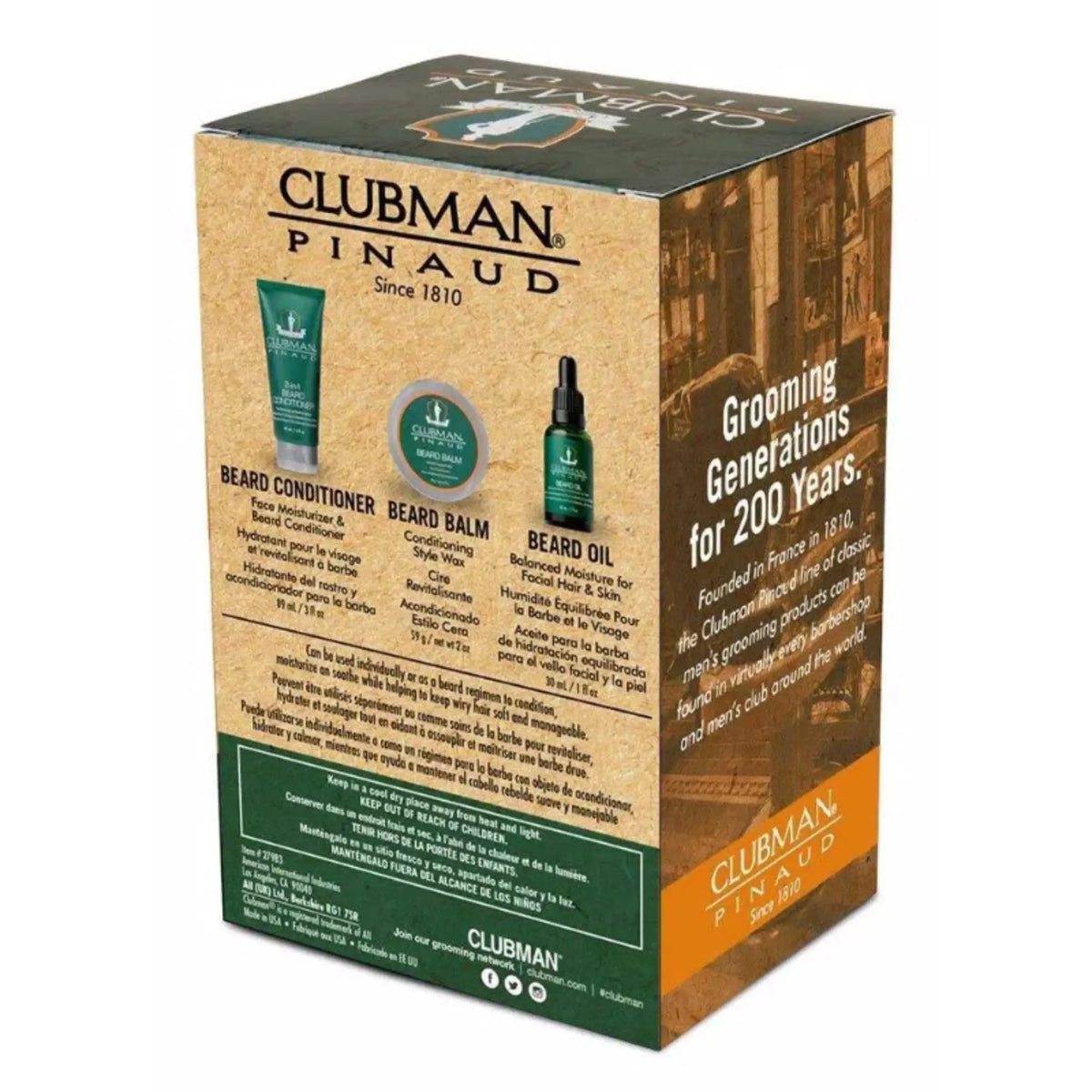 Clubman Beard 3 Piece Kit #27953