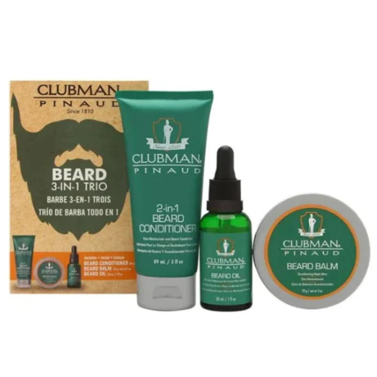 Clubman Beard 3 Piece Kit #27953